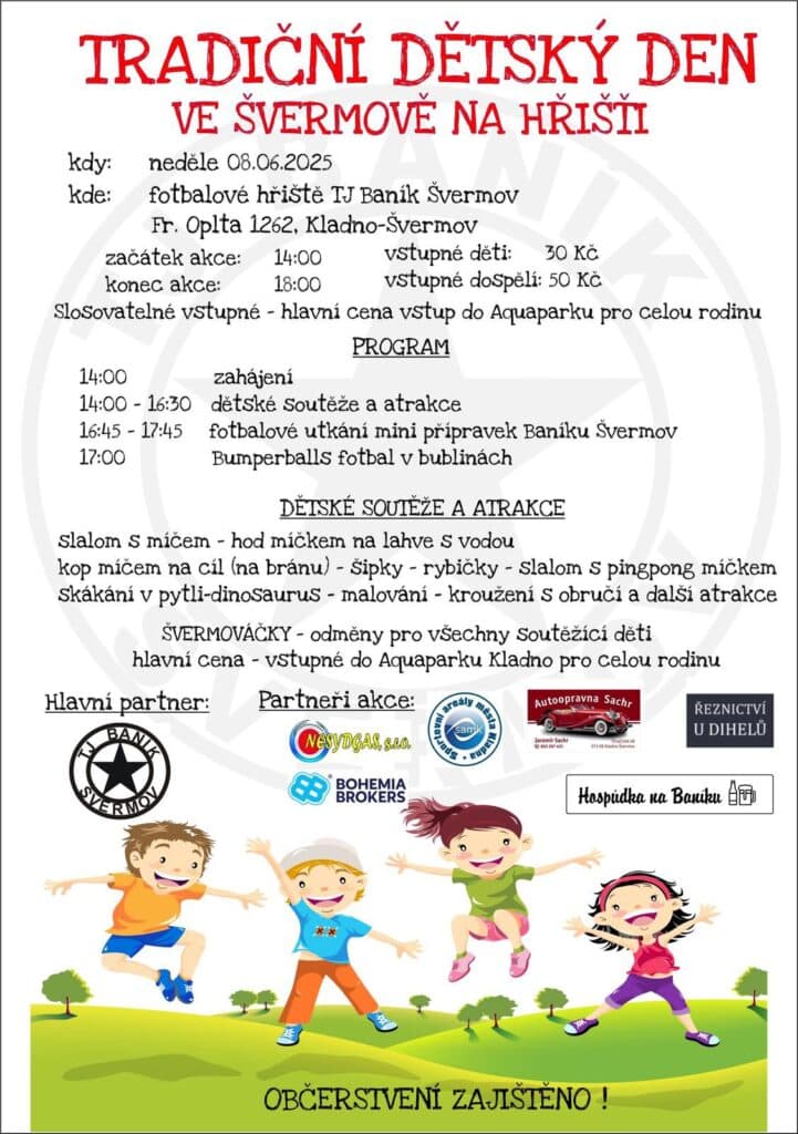 Tradiční dětský den ve Švermově na hřišti